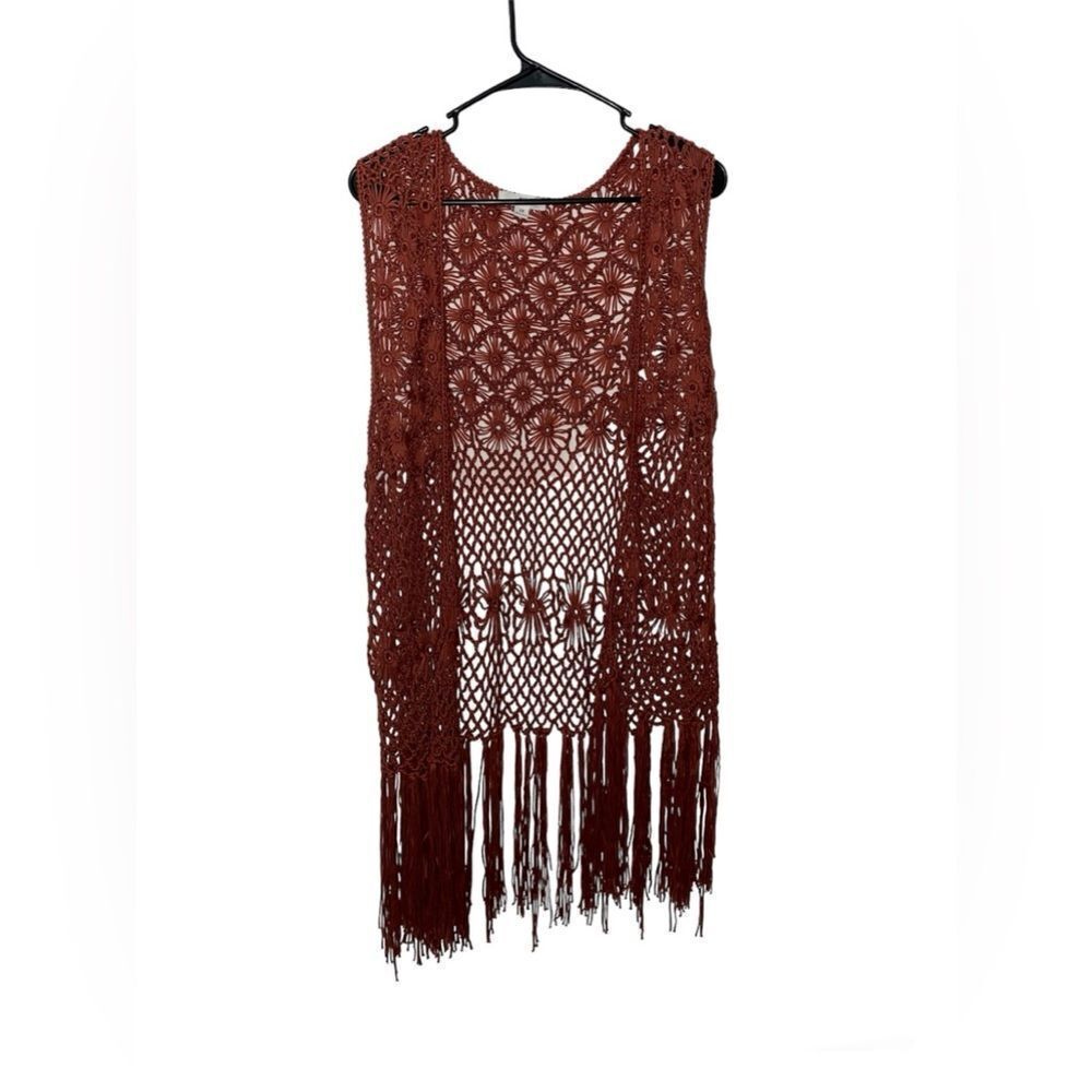 BLL New York Crochet Vest Size 2X